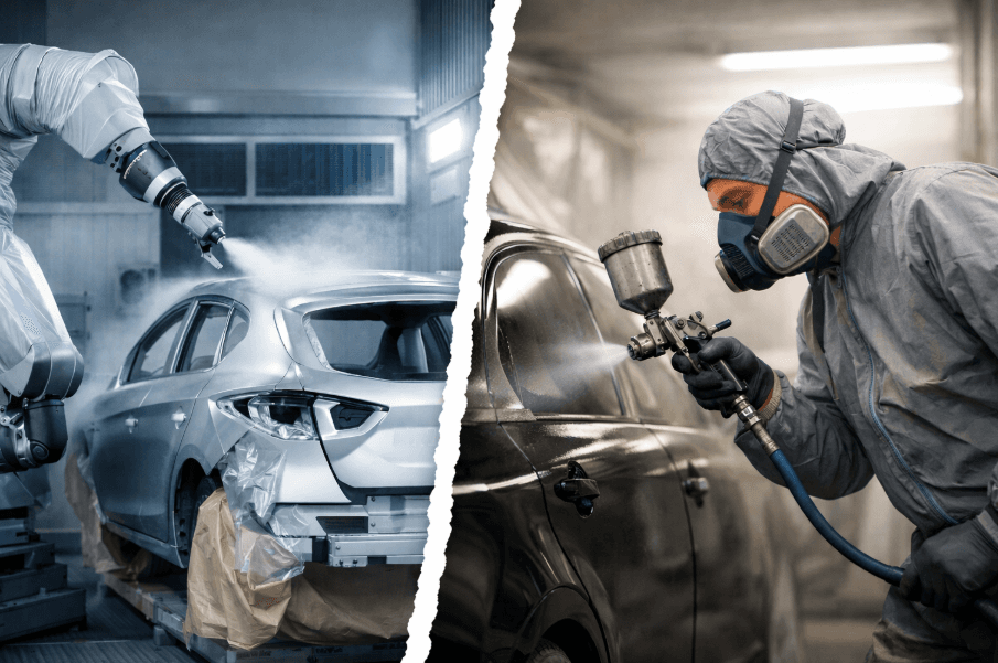 Robotic Car Painting vs Manual Painting – Which Is Better? | Car Smith